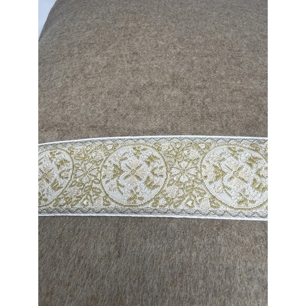 Glass Beaded Pillow‎ By Elizabeth Phillips Handmade Rare EUC 22x22